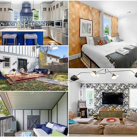 Villa 5 Mins To Downtown - Big Luxury House - 7 Beds
